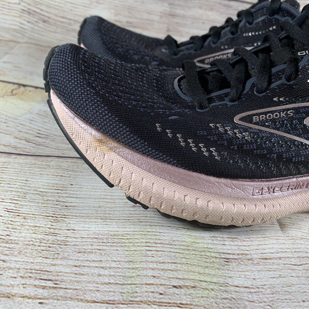 Brooks Womens Size 9 Glycerin GTS 19 Running Shoes Black 1203441B074 Lace Up - Picture 4 of 13